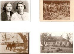 U dołu: Ostrówki w zimie (lata trzydzieste XX w.) oraz dwór Konczewskich w Ostrówkach. Fot. ze zbiorów autora
