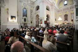 Msza św. w katedrze św. Apostołów Piotra i Pawła w Łucku – 10 lipca 2022. Fot. Mikołaj Bujak (IPN)