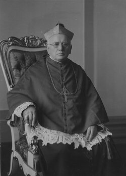 Bolesław Twardowski – arcybiskup metropolita lwowski obrządku łacińskiego. Fotografia portretowa